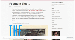 Desktop Screenshot of pieceofpaperpress.com